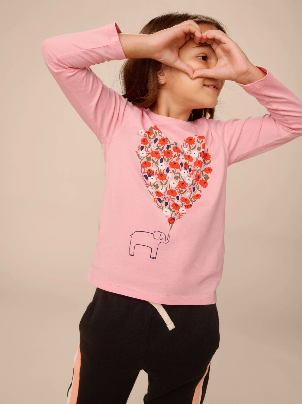 Tea Elephant Heart Graphic Tee