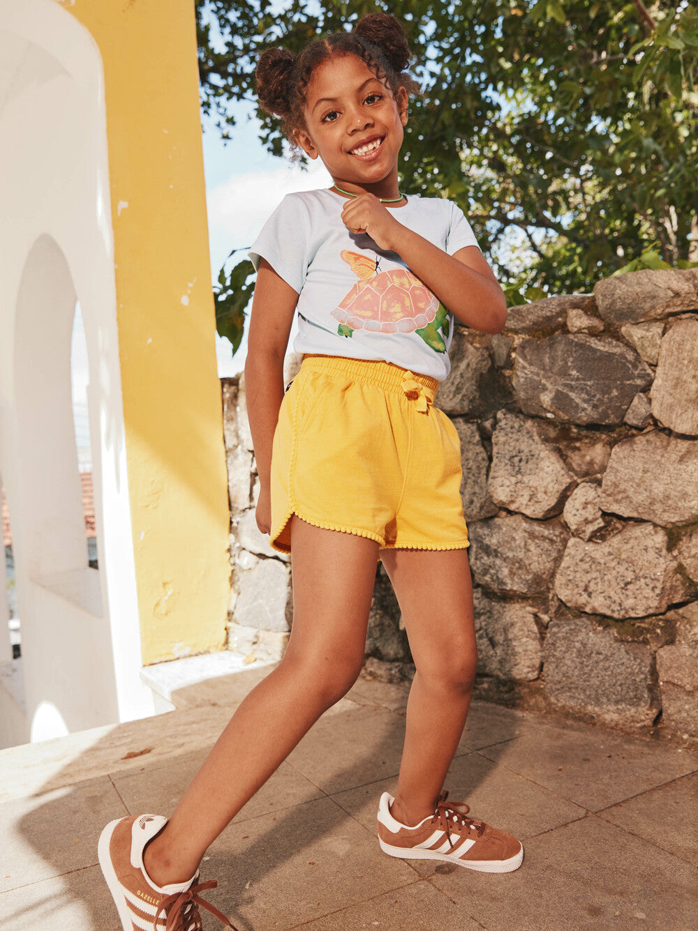 Tea Pom-Pom Gym Shorts