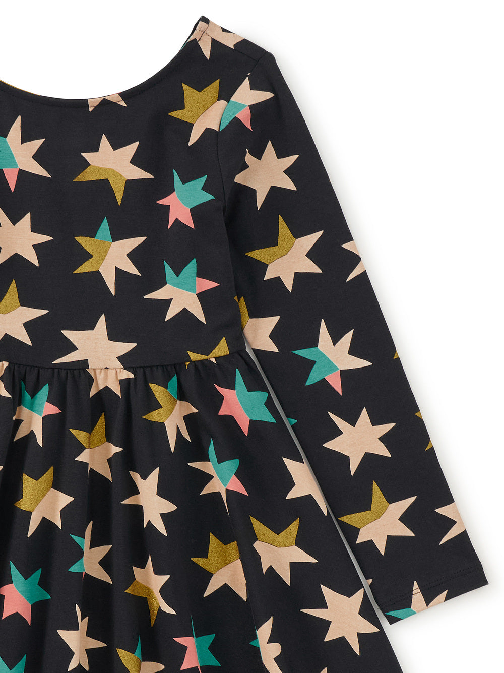 Tea Colorblock Metallic Stars Ballet Dress