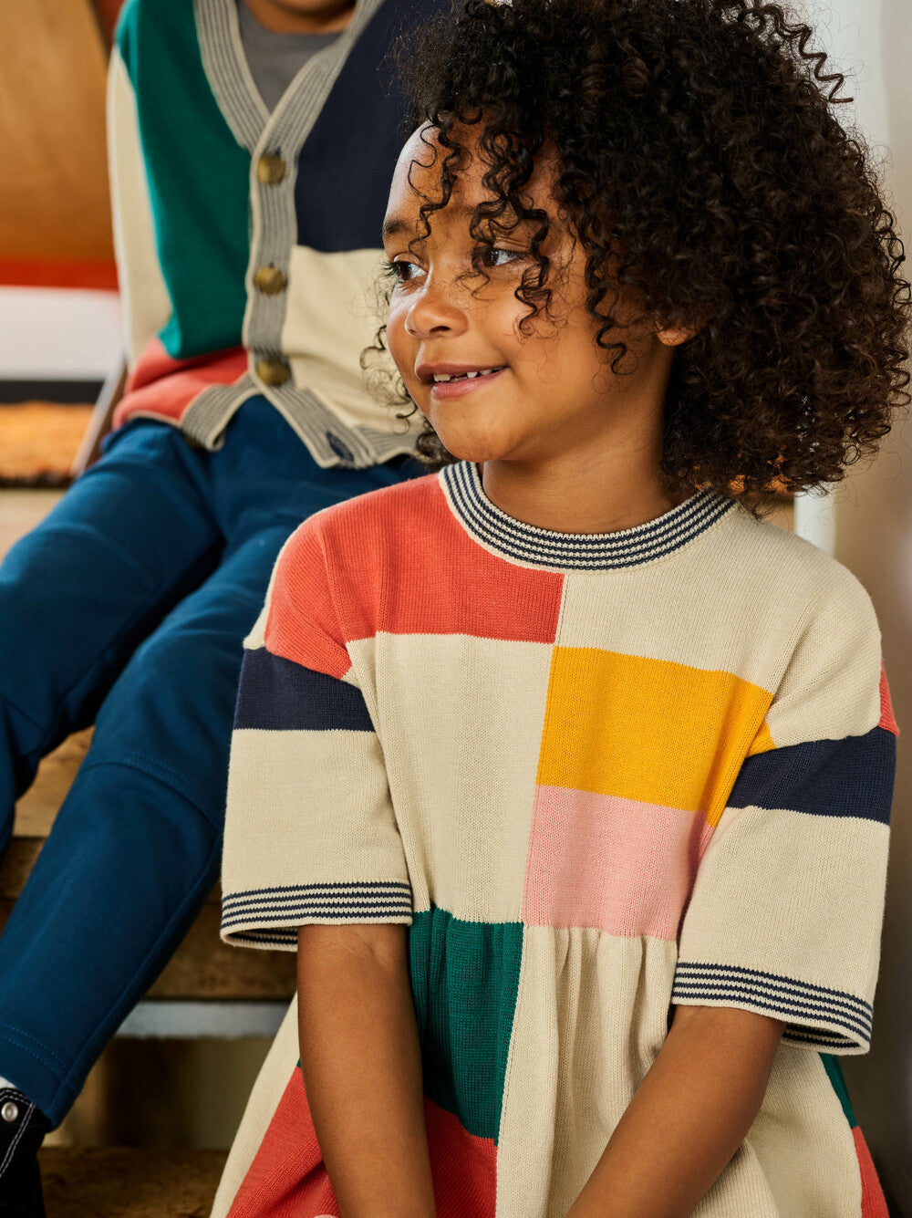 Tea Colorblock Sweater Dress