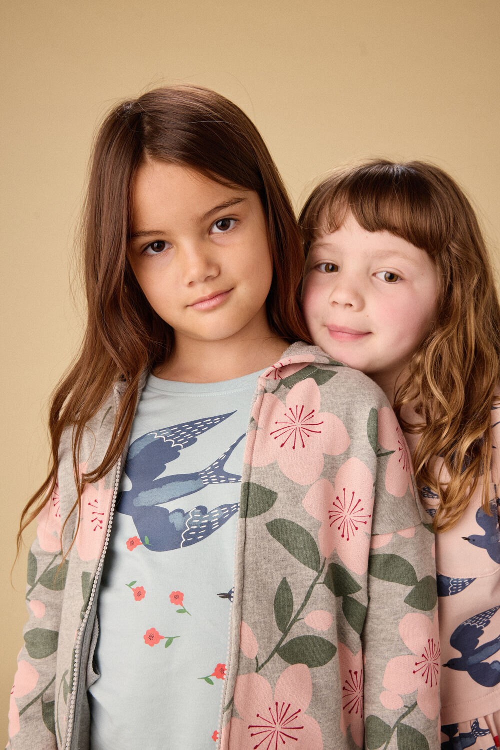 Tea Plum Blossom Easy Fit Hoodie