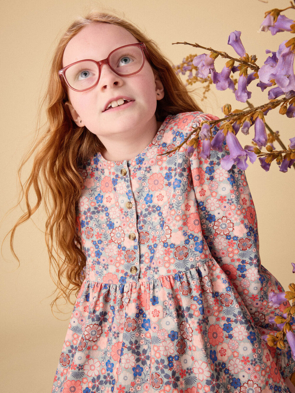 Tea Corduroy Henley Shirtdress