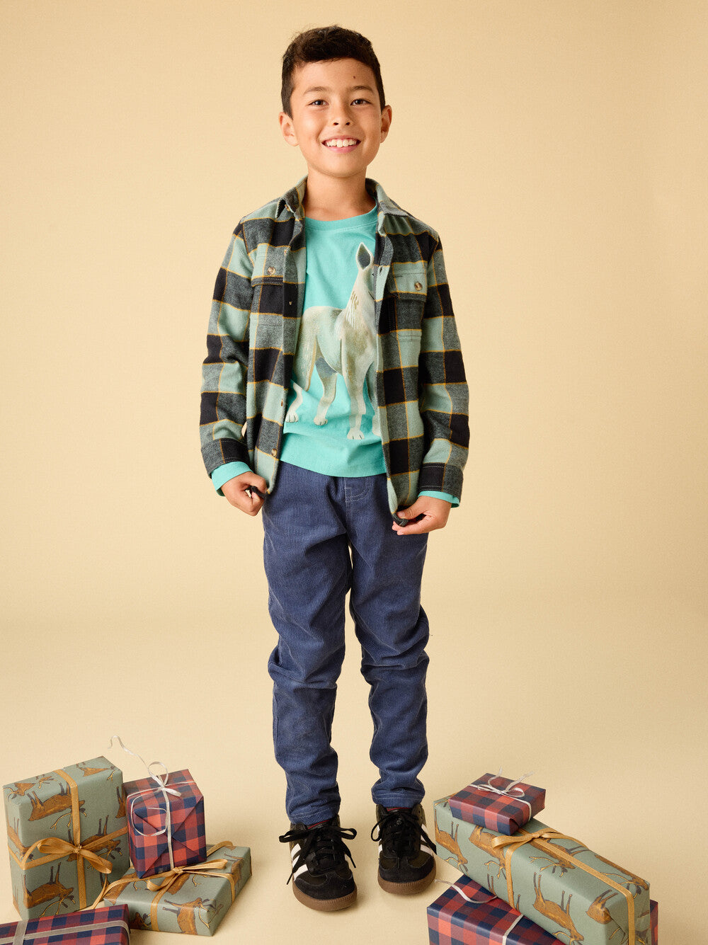 Tea Collection Korean Jindo Dog Graphic T-Shirt