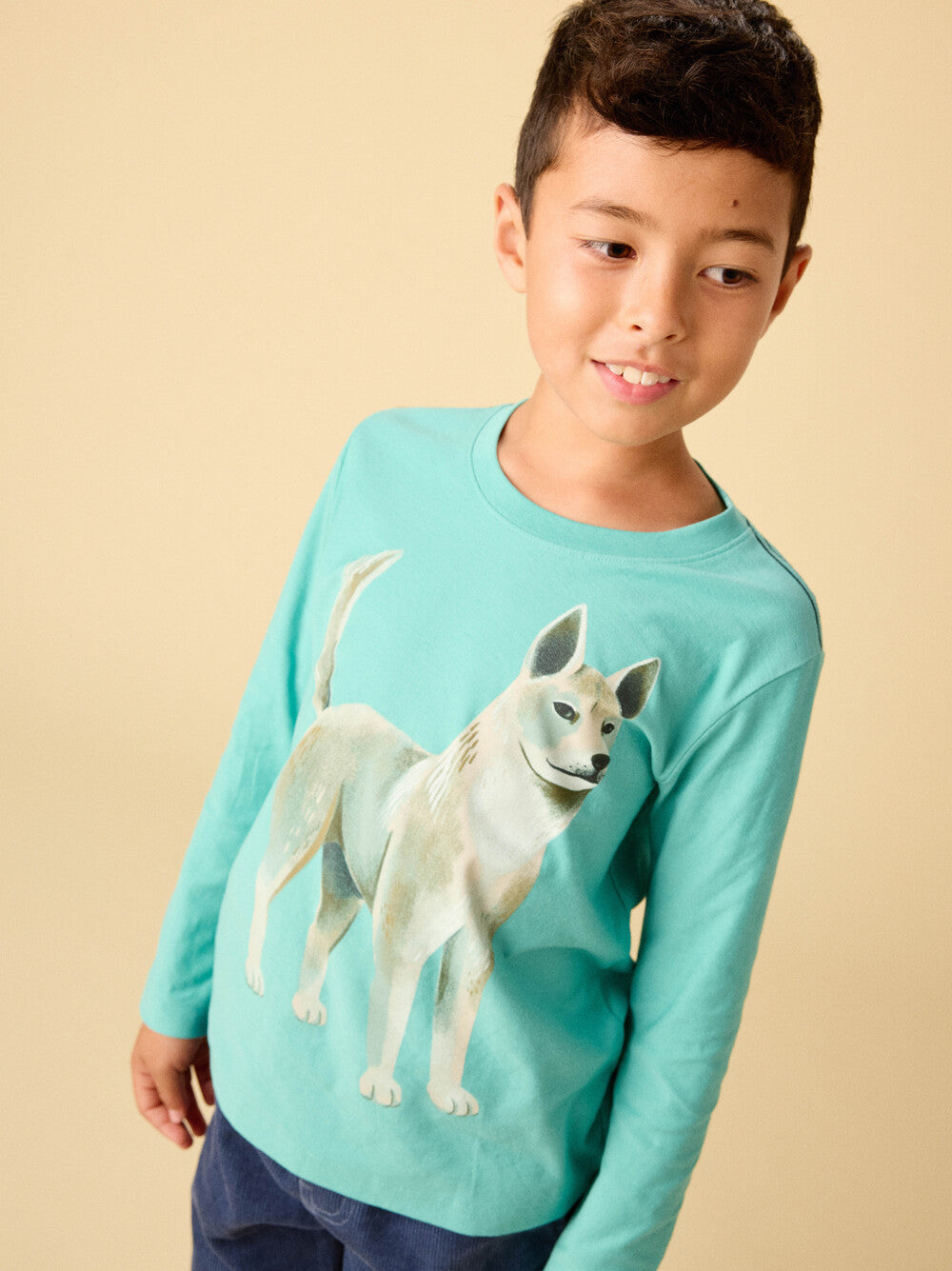 Tea Collection Korean Jindo Dog Graphic T-Shirt