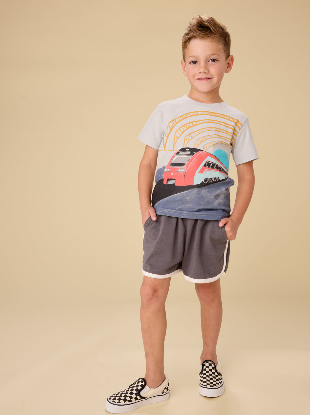 Tea Sporty Ringer Shorts