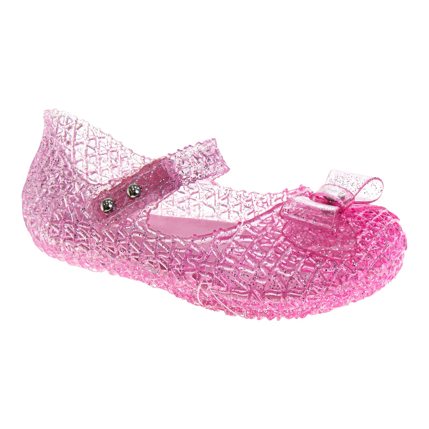 Josmo Bow Glitter Jelly Sandal
