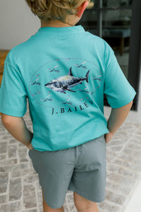 Bailey Boys Shark Logo Short Sleeve Tee