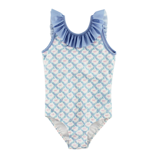 Bailey Boys Trellis Spandex One Piece Swimsuit