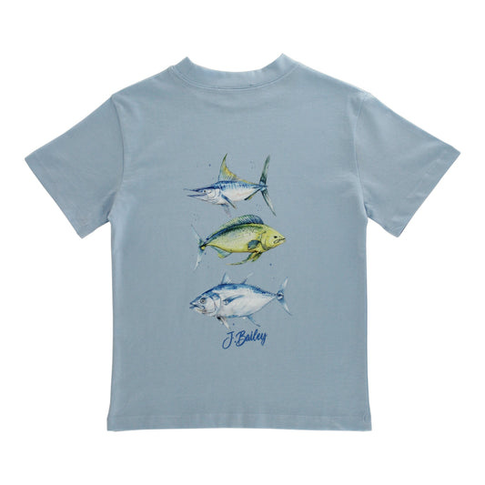 Bailey Boys Fish Trio Logo T-Shirt