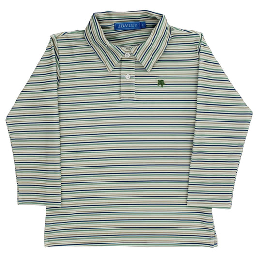 Bailey Boys Harry Stripe Performance Polo