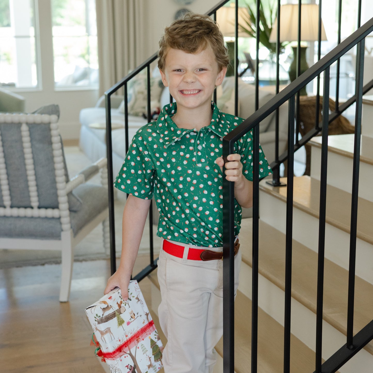 Bailey Boys Santa Performance Polo