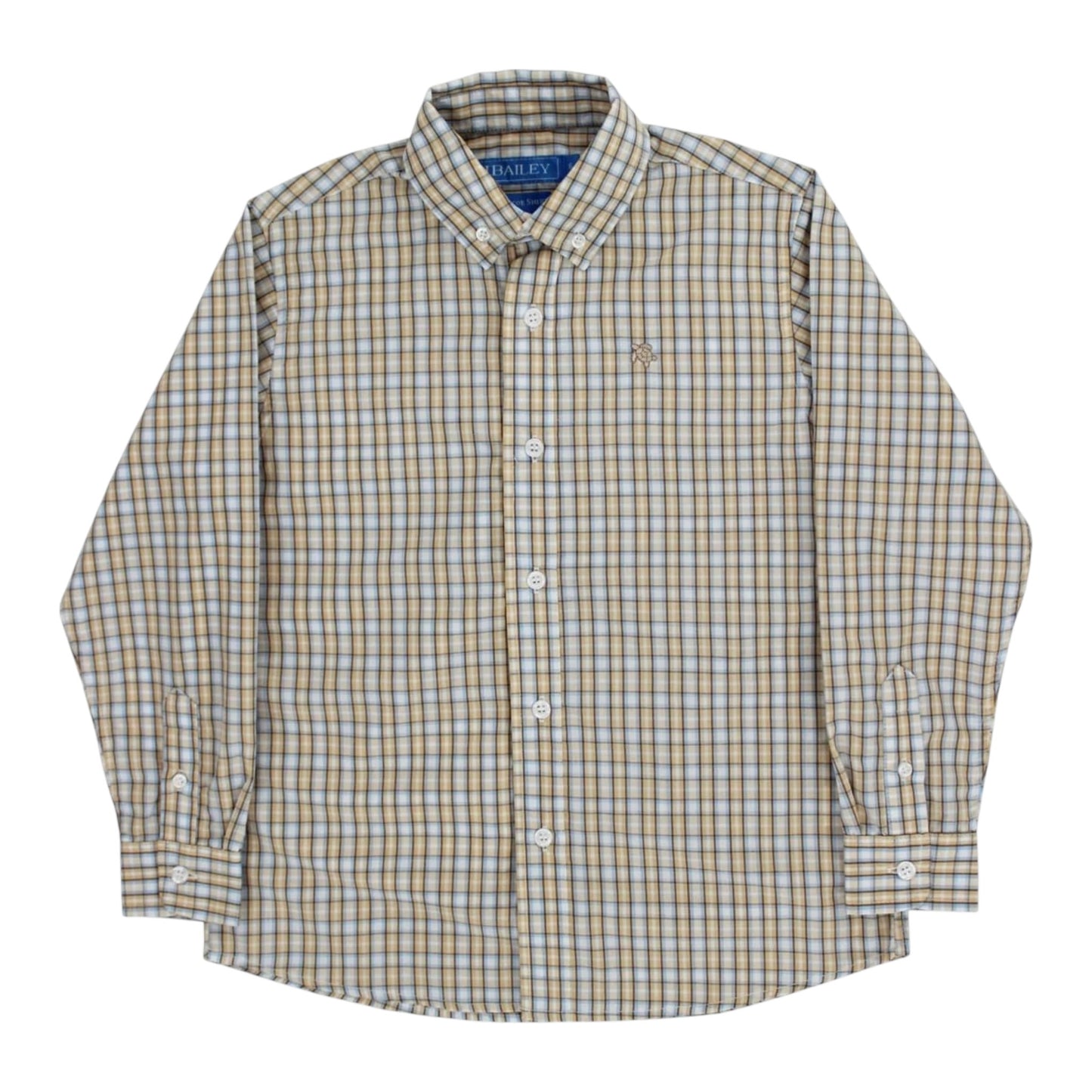 Baily Boys Pecan Plaid Roscoe Shirt