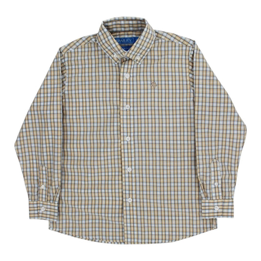 Baily Boys Pecan Plaid Roscoe Shirt