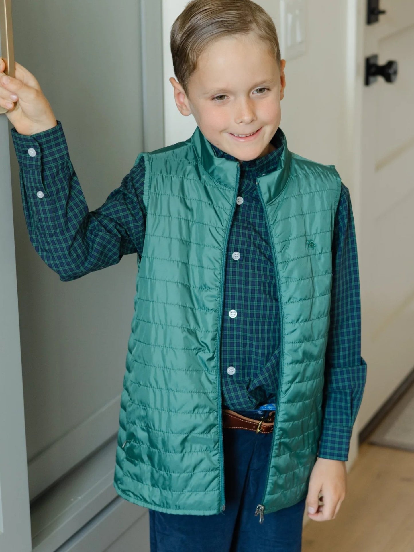 Baily Boys Sterling Plaid Roscoe Shirt