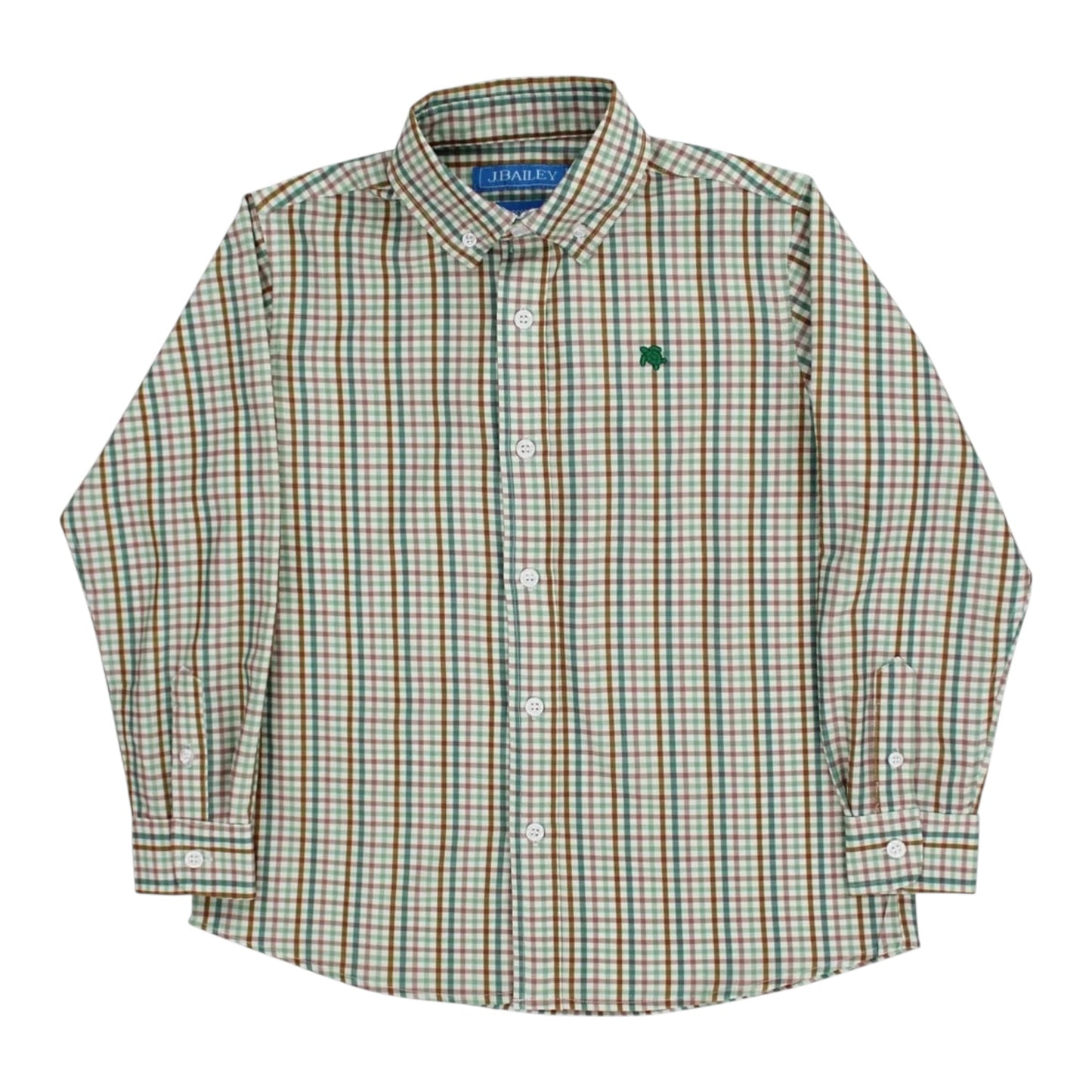 Baily Boys Acorn Plaid Roscoe Performance Shirt