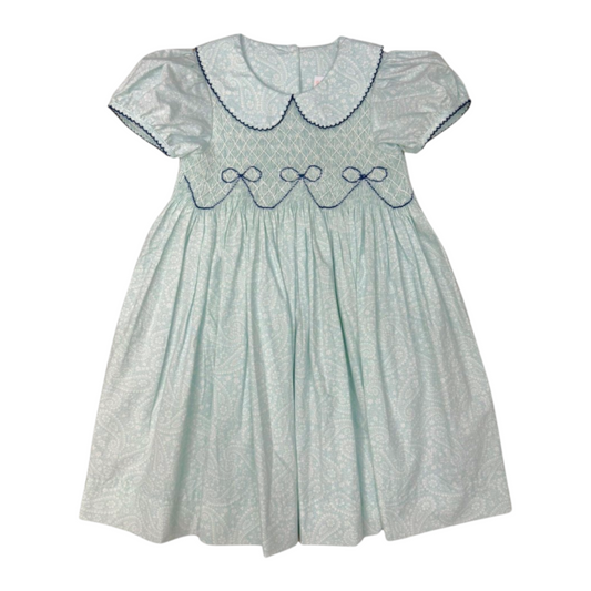 Whimsy Bay Beckingham Bow Smocked Dress