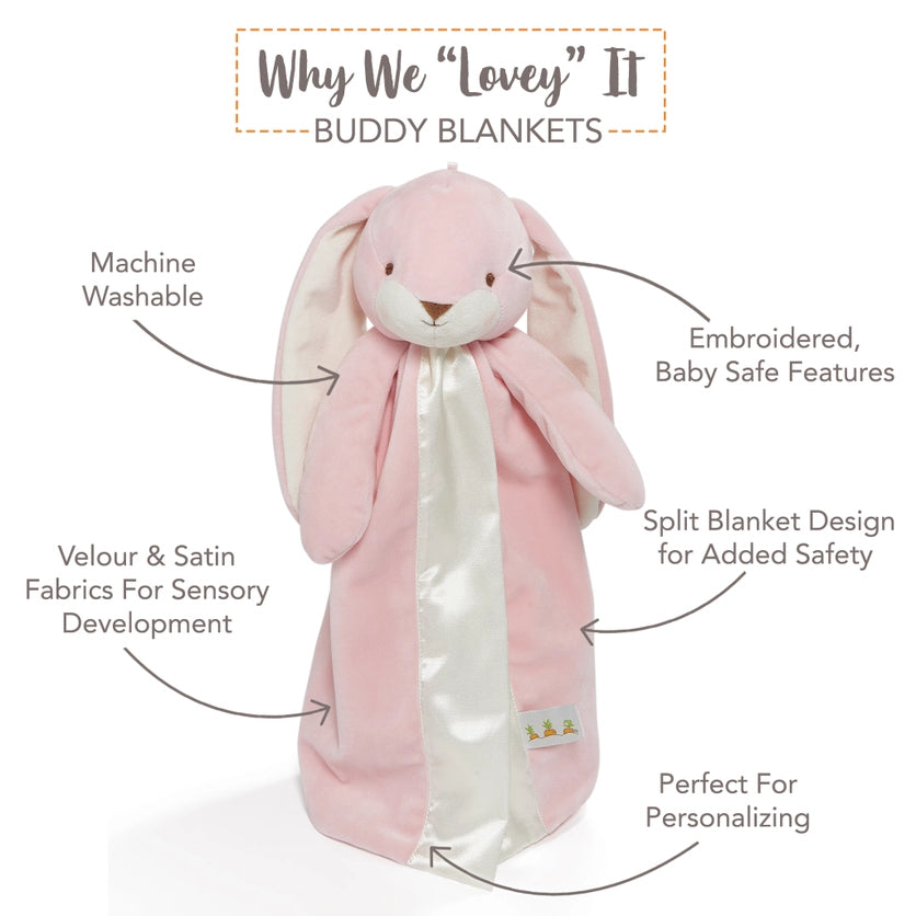 Bunnies By The Bay Nibble Bunny Buddy Blanket