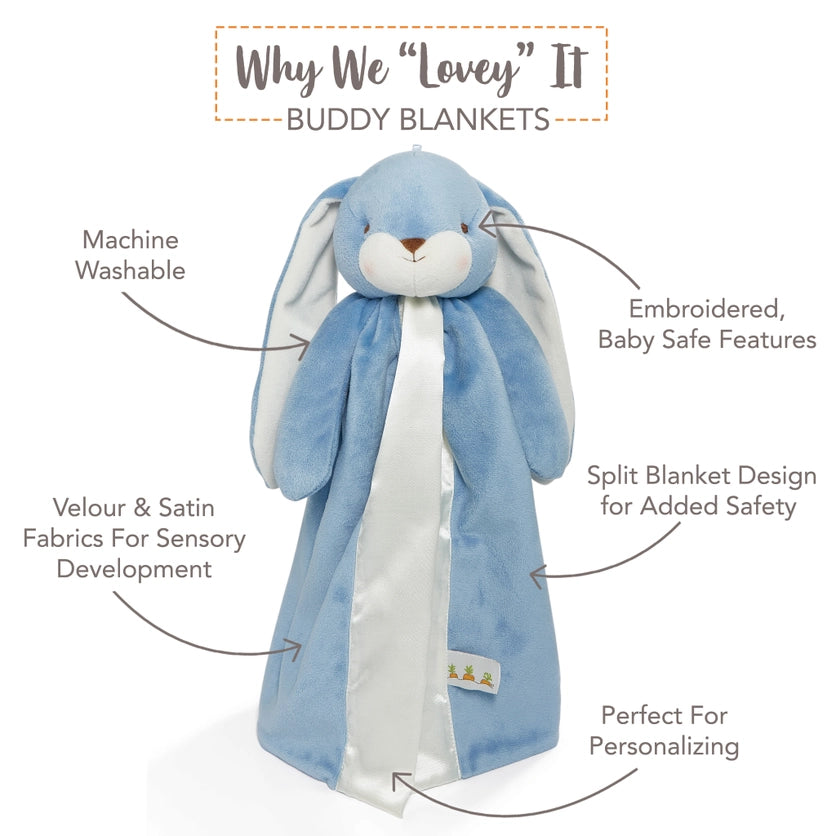 Bunnies By The Bay Nibble Bunny Buddy Blanket