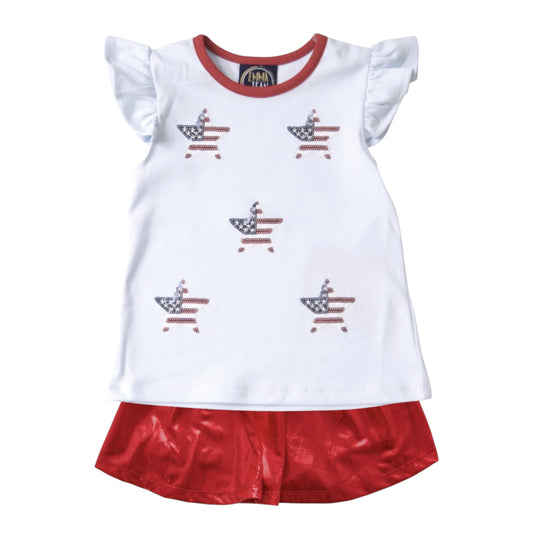 Emma Jean Sparkle Star Skort Set