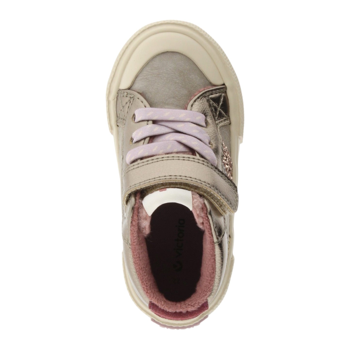 Victoria Kids Tribu Metallic High-top Sneakers