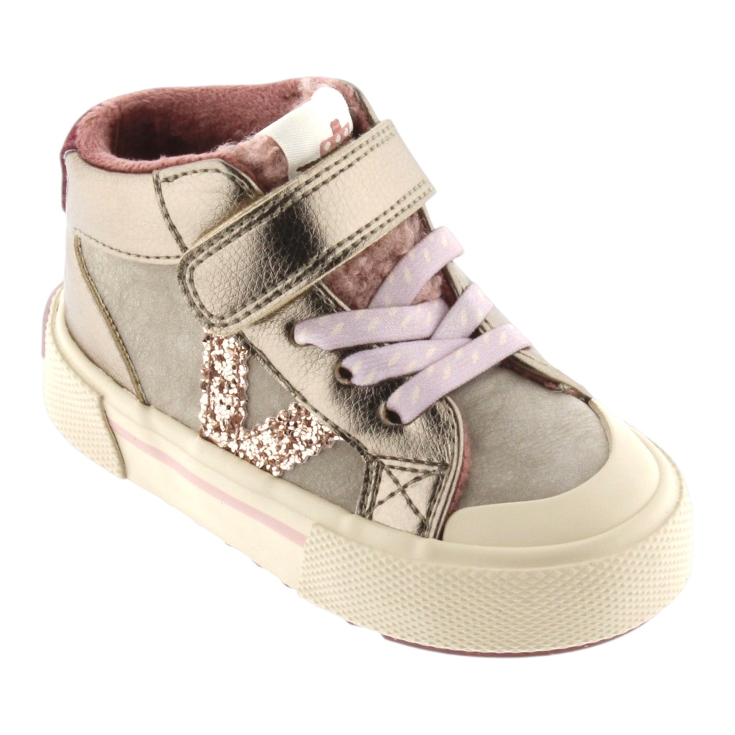 Victoria Kids Tribu Metallic High-top Sneakers