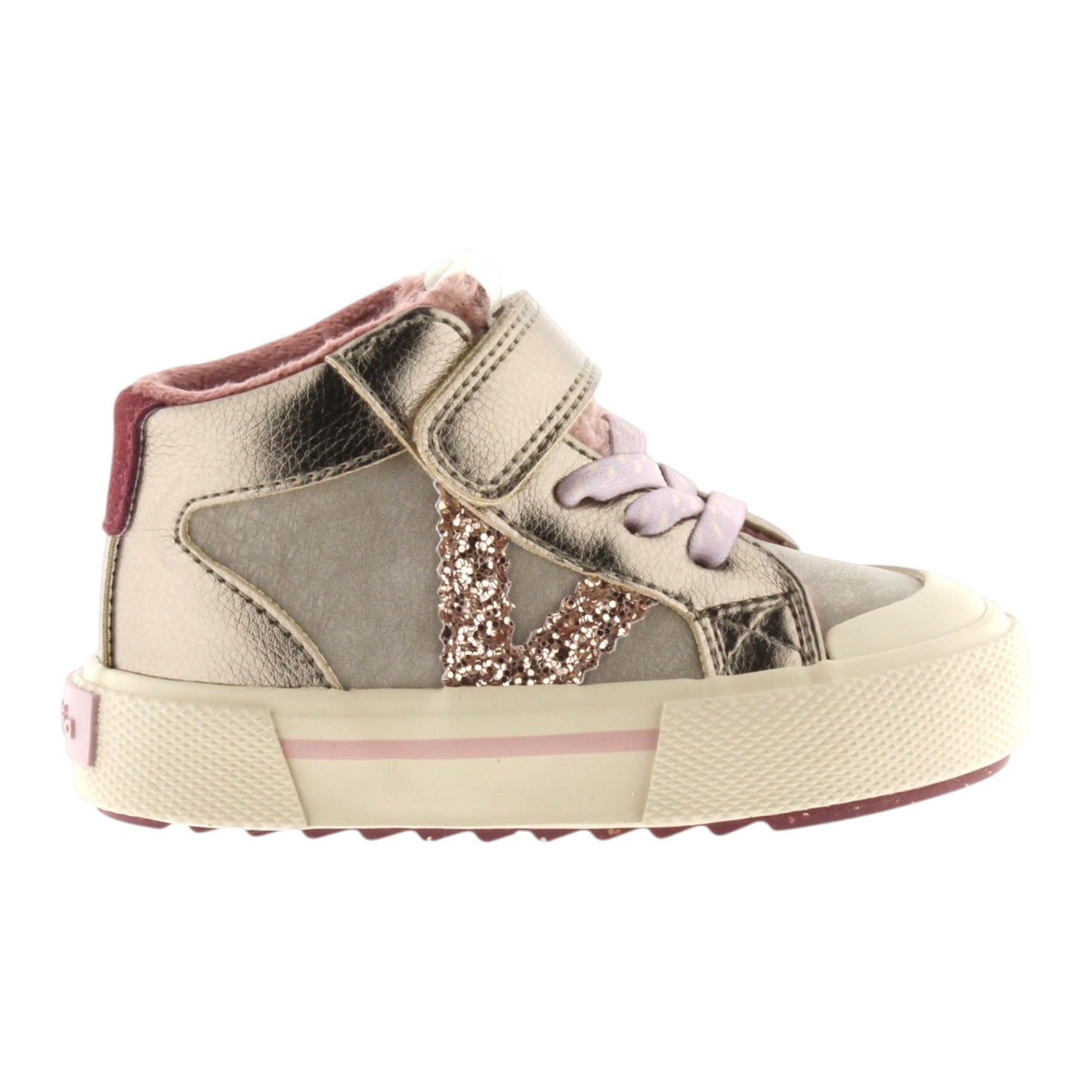 Victoria Kids Tribu Metallic High-top Sneakers
