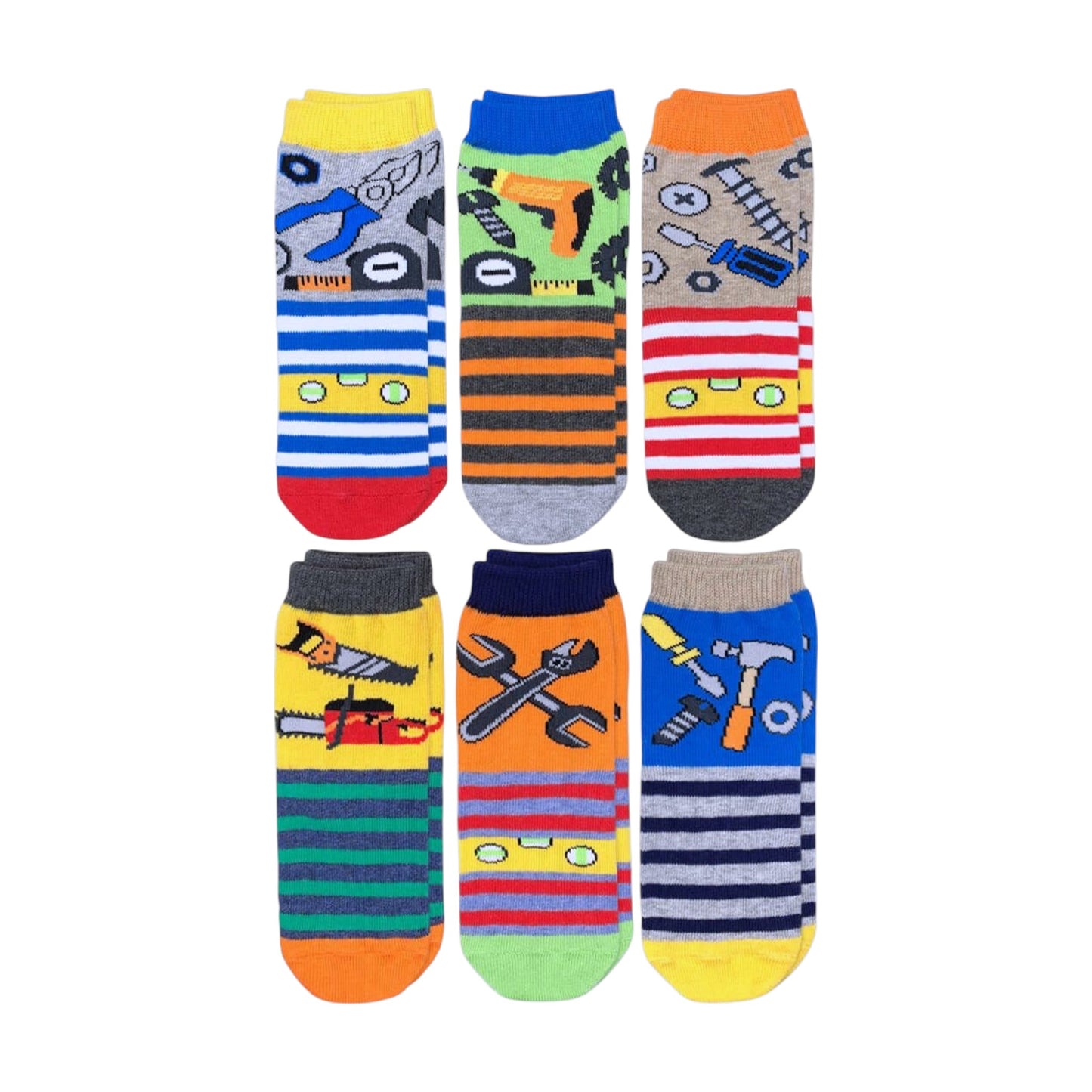 Jefferies Socks Tools 6 Pack Crew Socks
