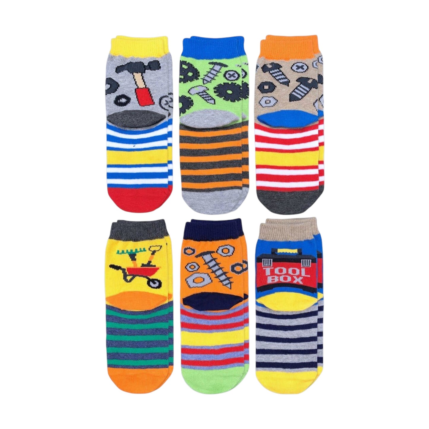 Jefferies Socks Tools 6 Pack Crew Socks