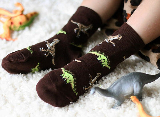 Jefferies Socks Dinosaur Crew Socks