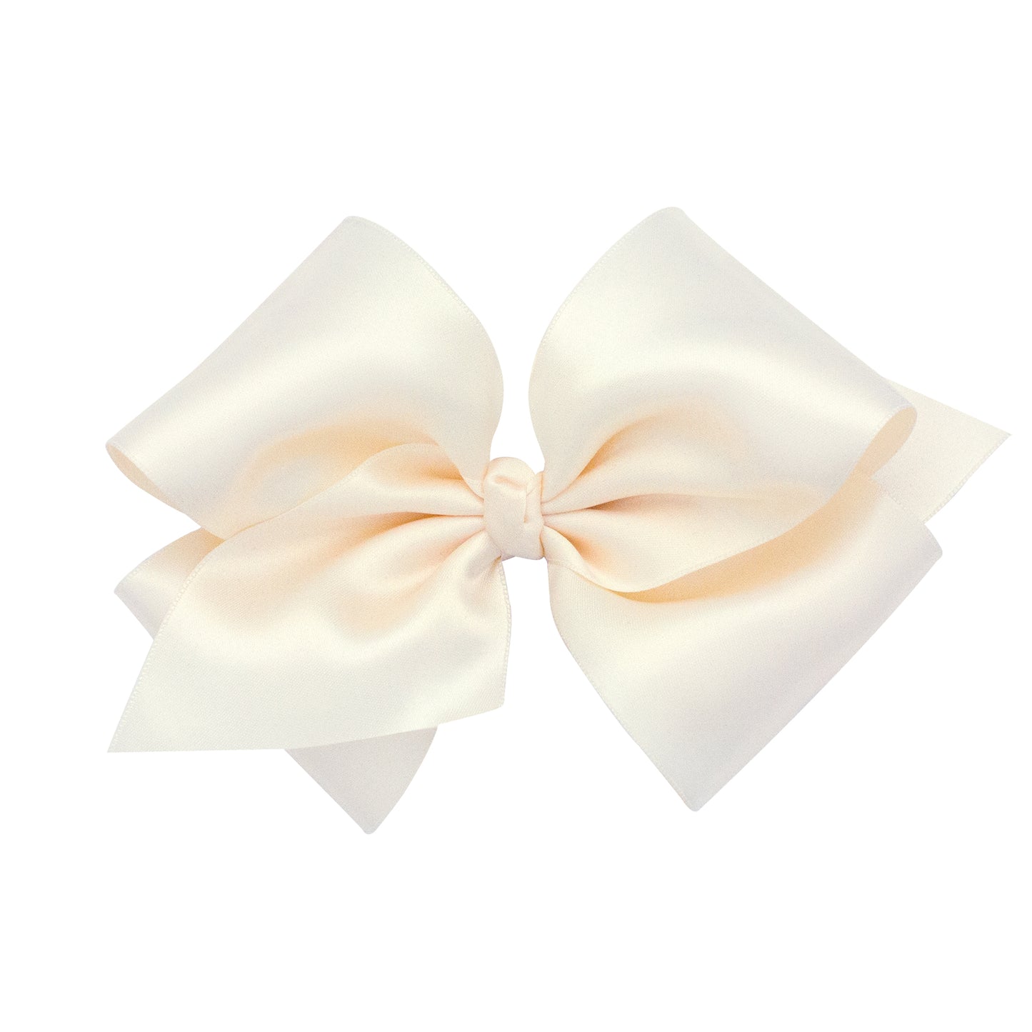 Wee Ones Small King French Satin Hair Bow - Pinch Clip