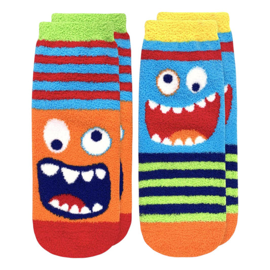 Jefferies Socks Monster Fuzzy Non-Skid Slipper Socks