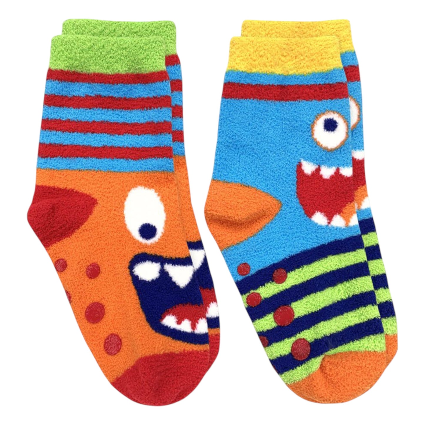 Jefferies Socks Monster Fuzzy Non-Skid Slipper Socks