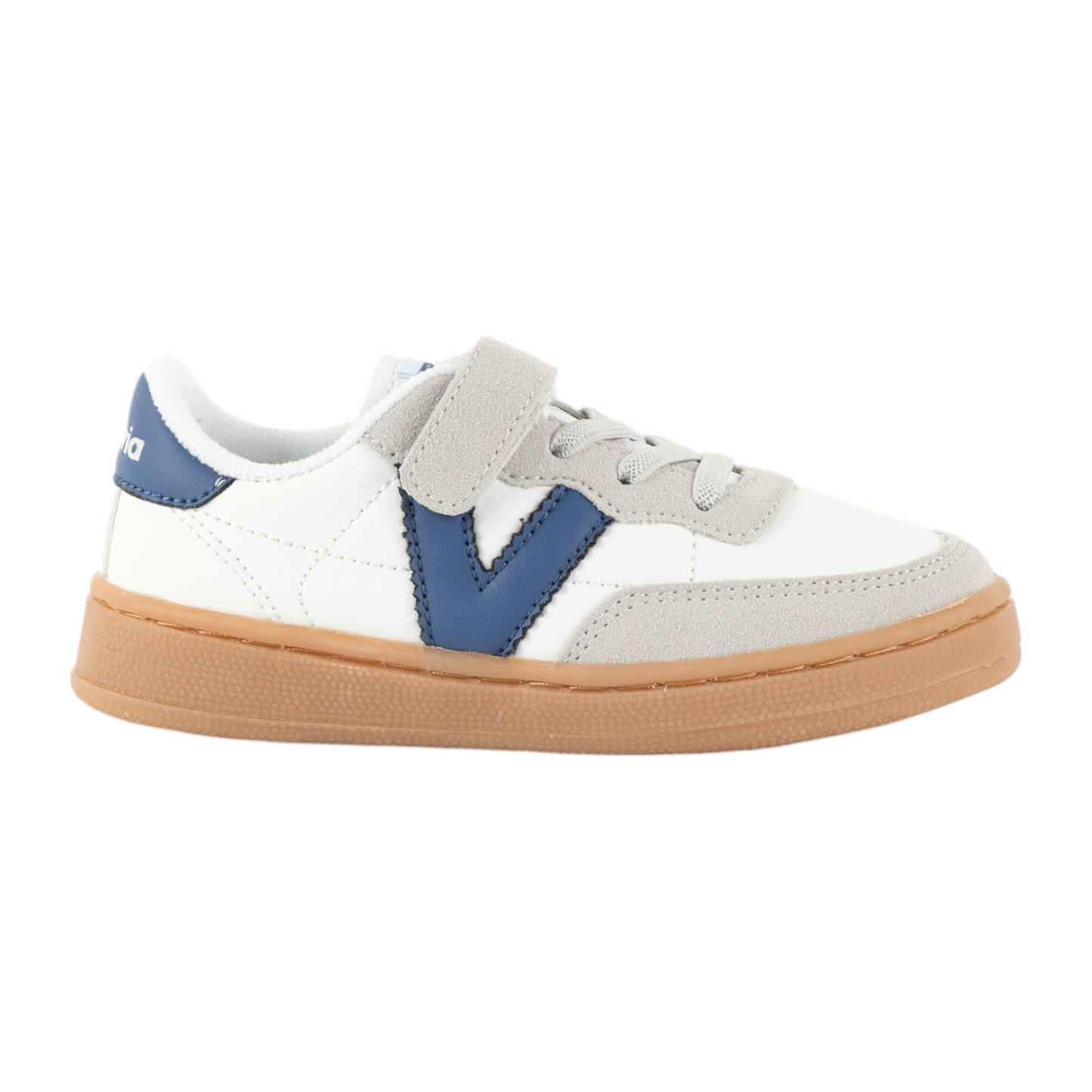 Victoria Kids Oslo Efecto Piel Bicolor Velcro Sneaker