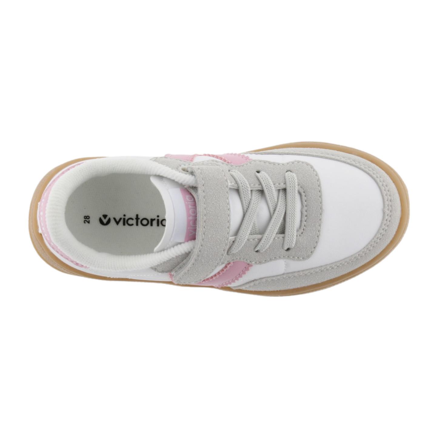 Victoria Kids Oslo Efecto Piel Bicolor Velcro Sneaker