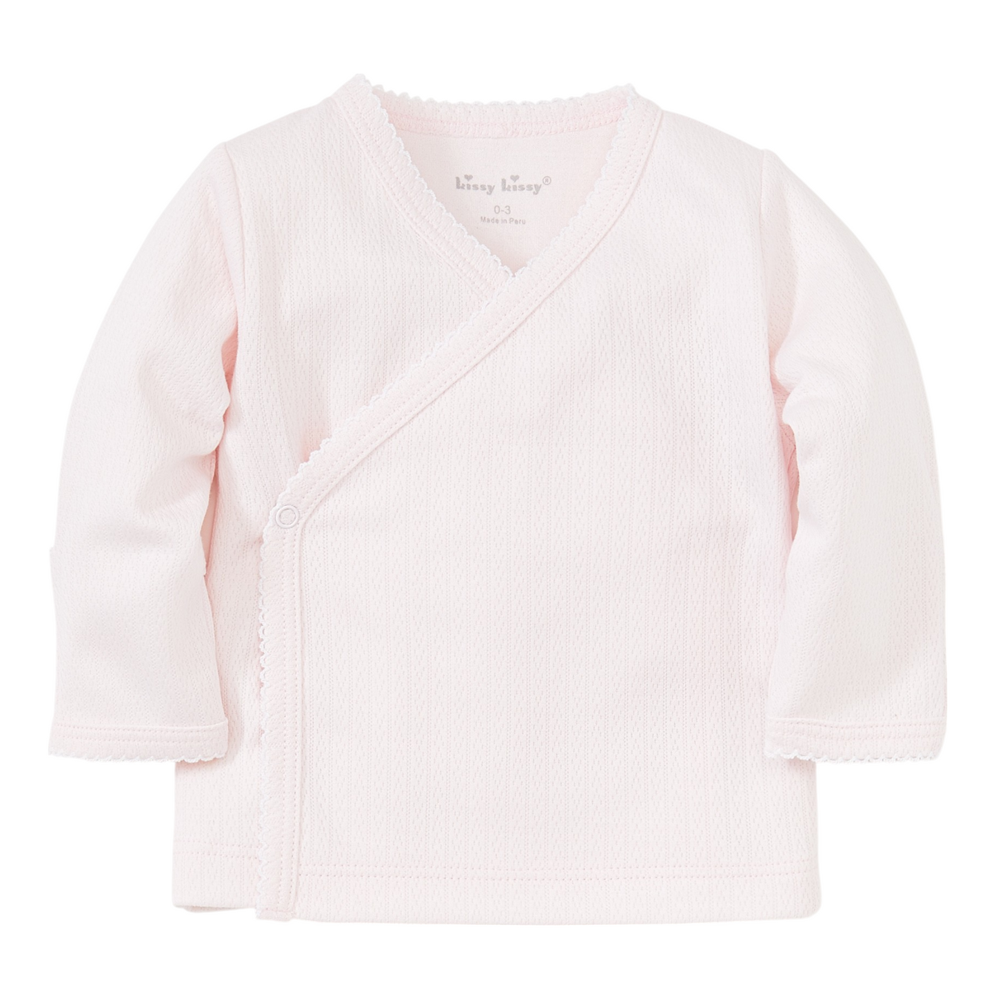 Kissy Kissy Pointelle Cross Tee