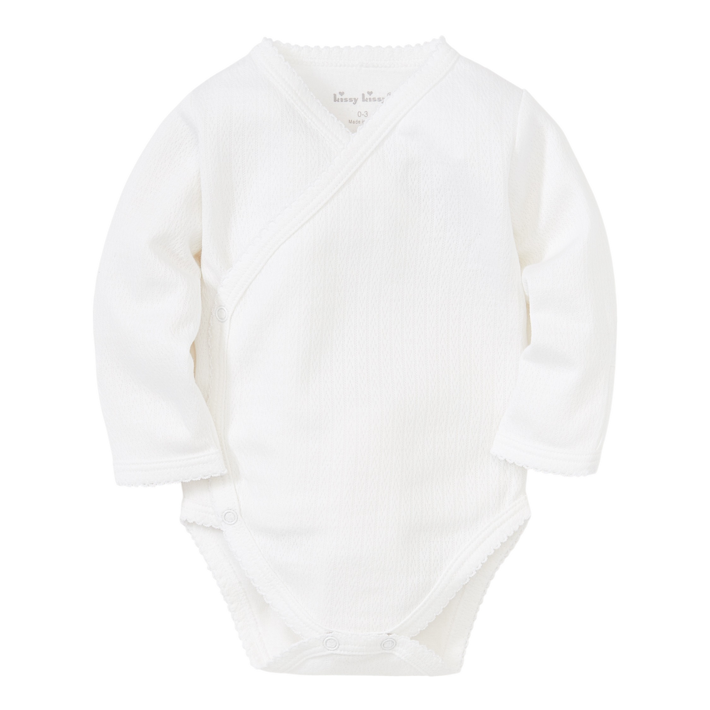 Kissy Kissy Pointelle Cross Bodysuit