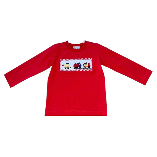 Delaney Smocked Construction Shirt