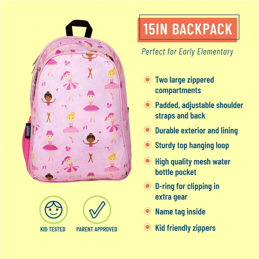 Wildkin Ballerina 15 Inch Backpack