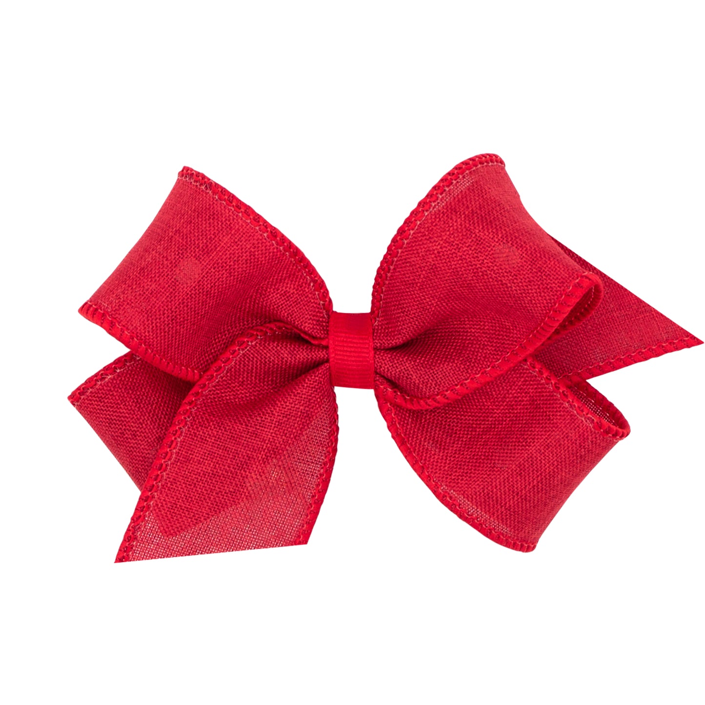 Wee Ones Medium Linen Girls Hair Bow