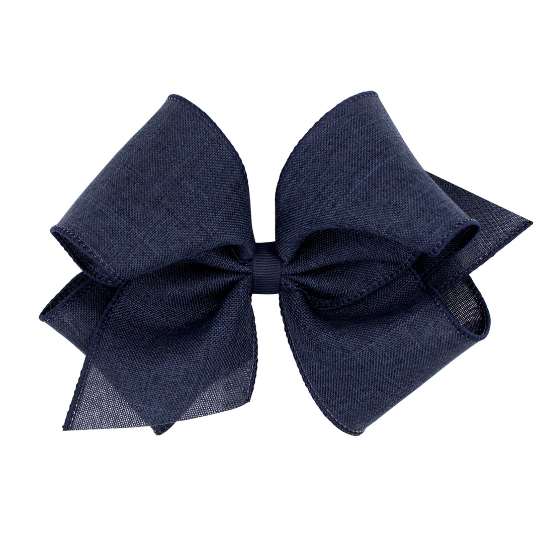 Wee Ones King Linen Girls Hair Bow