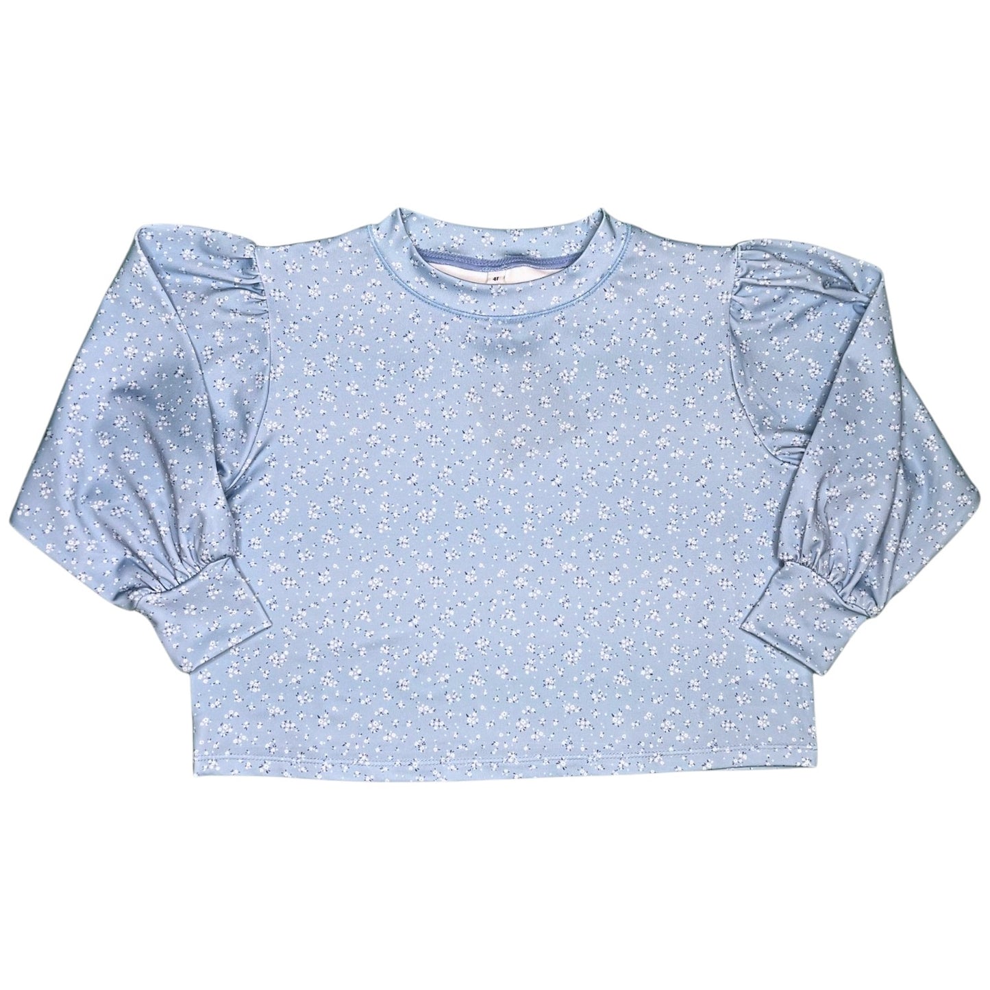 Honesty Athletic Floral Puff Sleeve Top