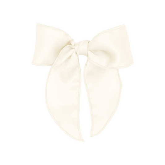 Wee Ones Medium Satin Bowtie with Twisted Wrap and Whimsy Tails