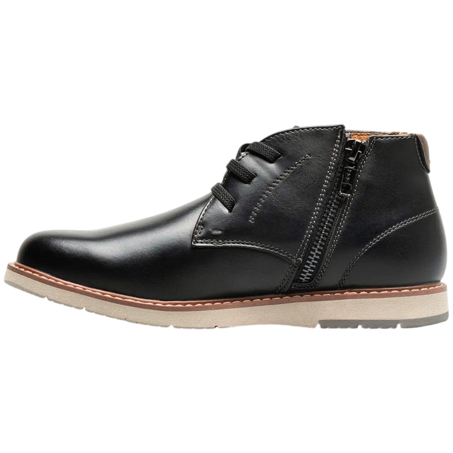 Florsheim Kids Vibe Jr. Elastic Lace Plain Toe Chukka Boot