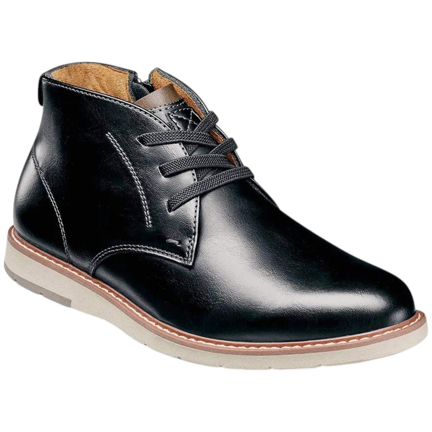Florsheim Kids Vibe Jr. Elastic Lace Plain Toe Chukka Boot