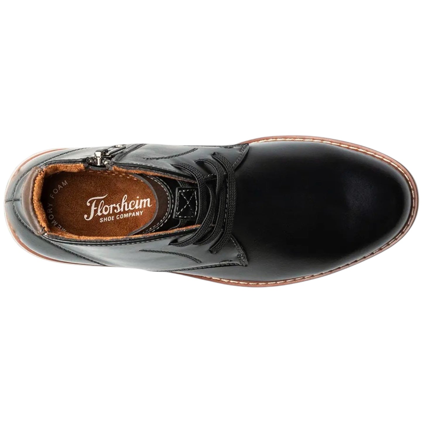 Florsheim Kids Vibe Jr. Elastic Lace Plain Toe Chukka Boot