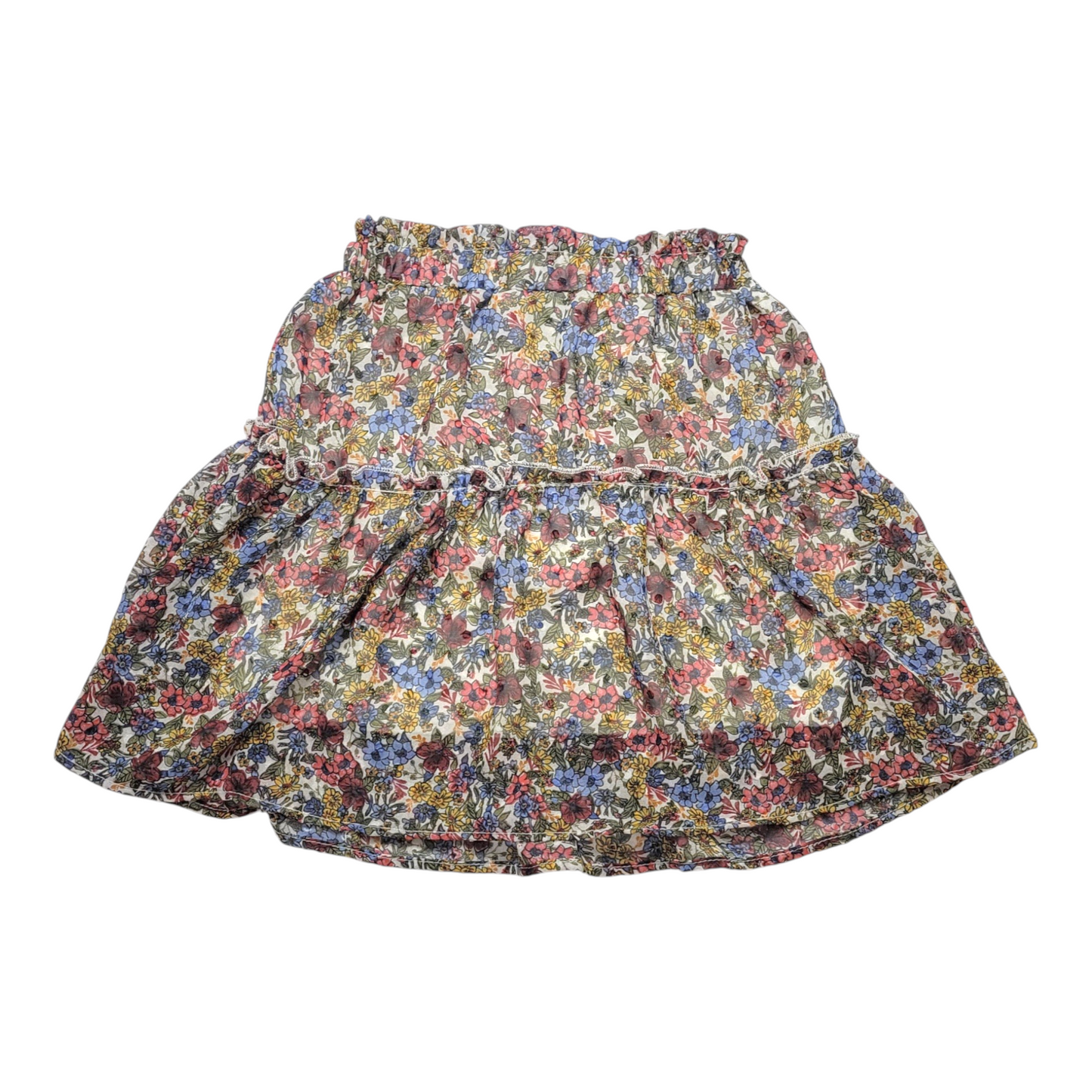 Area Code 407 Floral Chiffon Lined Skirt