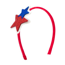 Load image into Gallery viewer, Wee Ones Large Patriotic Glitter Foam Star Headband