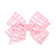 Load image into Gallery viewer, Wee Ones Medium Easter and Spring-Inspired Print Grosgrain Hair Bow
