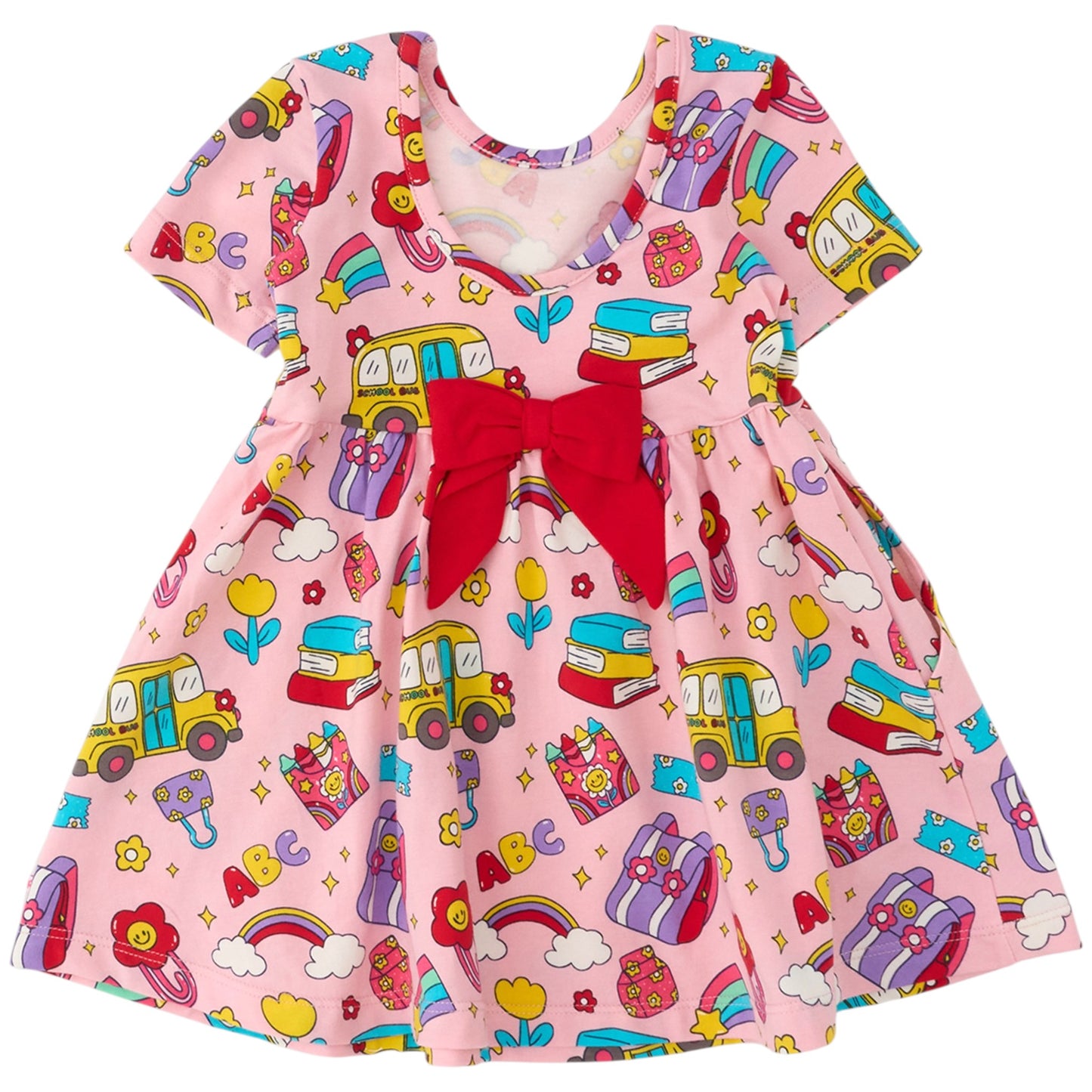 Ruffle Butts Classroom Cutie Knit Twirl Dress