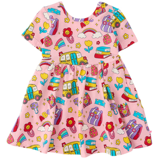 Ruffle Butts Classroom Cutie Knit Twirl Dress